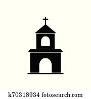 christliche, kirche, vektor, symbol, religion, begriff, für, graphischer entwurf, logo, web site, gesellige, medien, beweglich, app, ui, abbildung christliche, kirche, vektor, symbol, religion, begriff, für, graphischer entwurf, logo, web site, gesellige, medien, beweglich, app, ui, abbildung