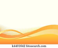 dinâmico, laranja, swoosh, fundo