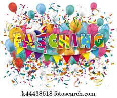 Fasching Balloons Confetti Fasching Balloons Confetti