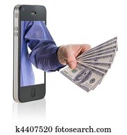 Giving money over smart phone Giving money over smart phone
