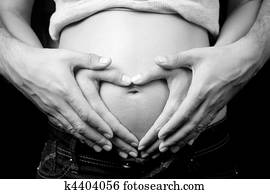 Love and pregnancy - pregnant woman and husband Love and pregnancy - pregnant woman and husband