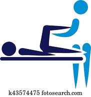 physische therapie, -, abstrakt, symbol physische therapie, -, abstrakt, symbol