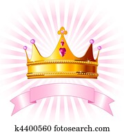 Princess crown card Princess crown card