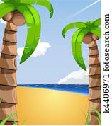 summer vacation illustration