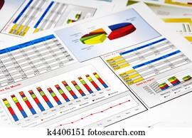 vendas informam, em, estatísticas, gráficos, e, gráficos