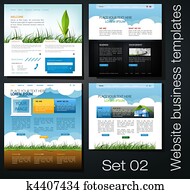 website business templates set 02 website business templates set 02