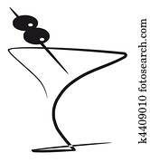 קוקטייל, עם, זיתים