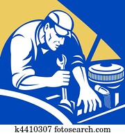 Automobile car repair mechanic Automobile car repair mechanic