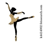 Ballerina Illustration Silhouette Ballerina Illustration Silhouette