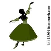 Ballerina Illustration Silhouette Ballerina Illustration Silhouette