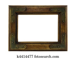 Old wooden picture frame Old wooden picture frame