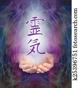 Sending Reiki healing energy Sending Reiki healing energy