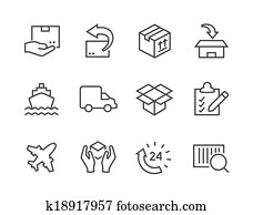 Shipping icons Shipping icons