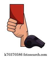 Soccer referee card sport cartoons Soccer referee card sport cartoons