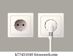 Electric Plug Clipart | Our Top 1000+ Electric Plug EPS Images | Fotosearch