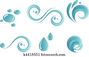 Water symbol set