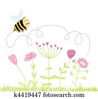 דבורה, מעל, ה, פרחים