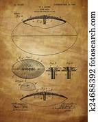 כדורגל, פטנט, ציור, מ, 1903