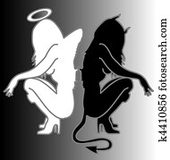 מלאך, ו, שטן