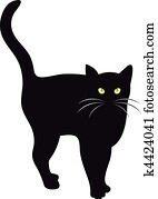 Black cat vector Black cat vector