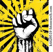 clenched fist 