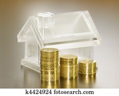 Crystal house and money 