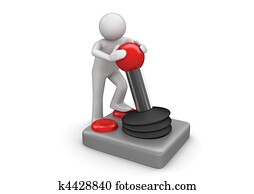 Gamer and joystick