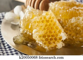 Organic Raw Golden Honey Comb Organic Raw Golden Honey Comb