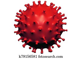 3d Coronavirus virus cell isolated 3d Coronavirus virus cell isolated