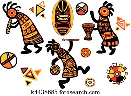 Vector african traditional patterns