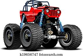 ציור היתולי, משאית של מפלצת