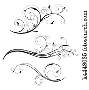 decorative floral elements decorative floral elements