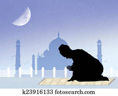 Muslim man prayer Muslim man prayer