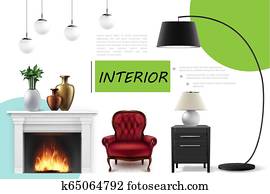 Realistic Home Interior Concept Realistic Home Interior Concept