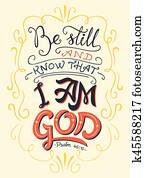 sein, noch, und, wissen, dass, ich, bin, gott, bibel, notieren sein, noch, und, wissen, dass, ich, bin, gott, bibel, notieren
