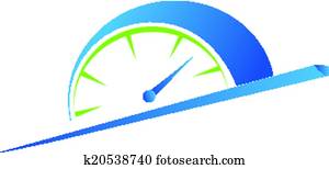 vektor, hastighed, meter, faste, odometer