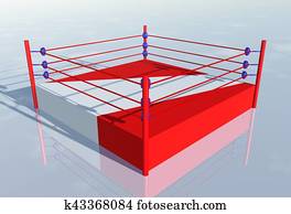 boxing ring drawing