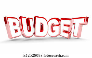 Budget Plan Money Spending Save Savings Word 3d Illustration