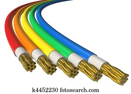Color power cables Color power cables