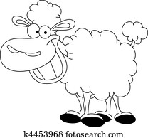 esboçado, sheep