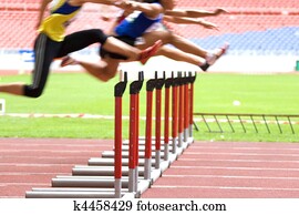 Hurdlers in Action Hurdlers in Action