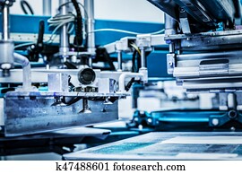 industrial, metal, imprimindo, machinery.