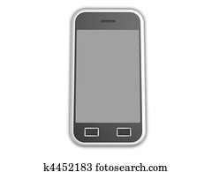Isolated cell phone Isolated cell phone