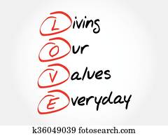 LOVE - Living Our Values Everyday