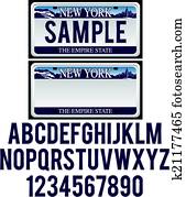 New York License Plate New York License Plate