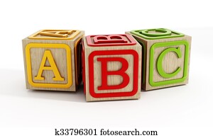 Toy blocks isolated on white Toy blocks isolated on white