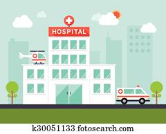 רפואי, ו, בית חולים, איקונים