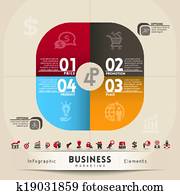 clipart of 4p marketing mix product place price promotion business