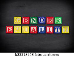 Gender equality concept