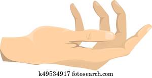 Helping hand gesture. Helping hand gesture.